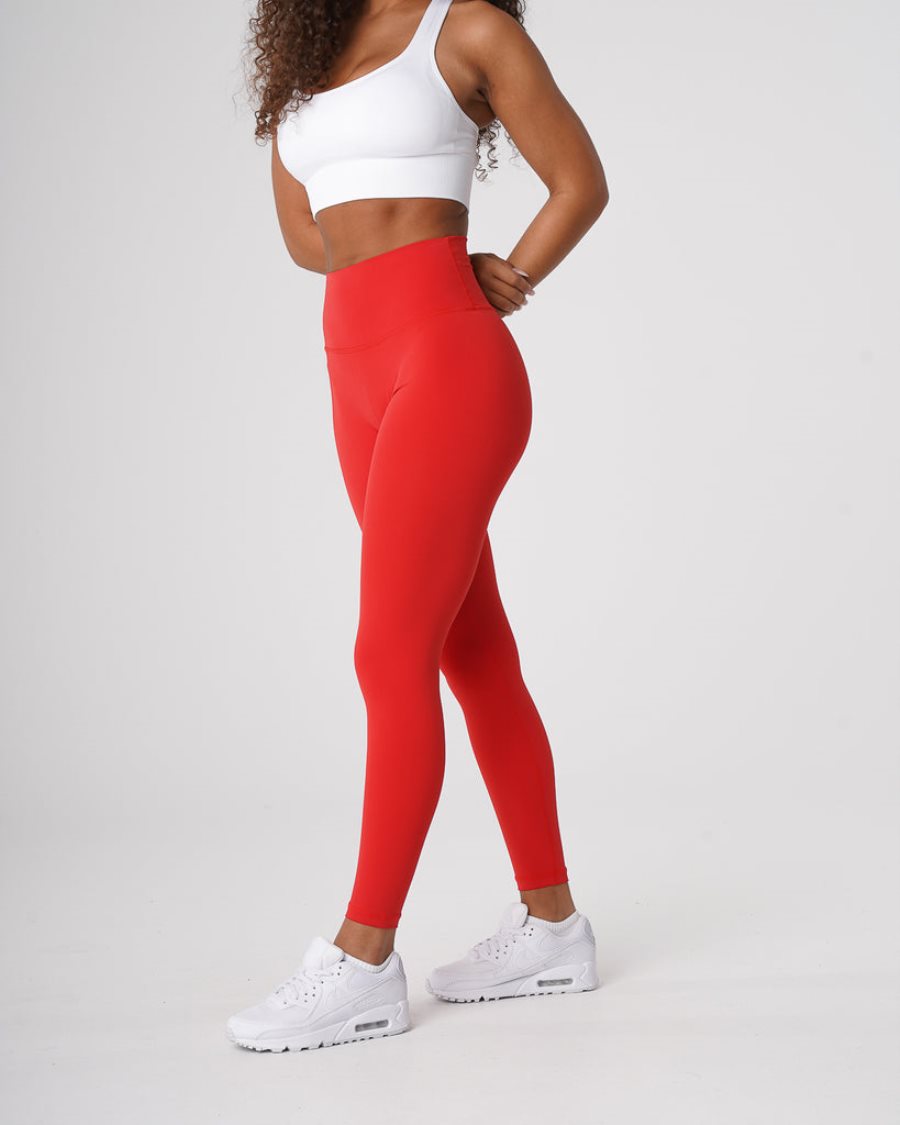 NVGTN Signature 2.0 Leggings Damen Rot Österreich | 6ahVNs4j