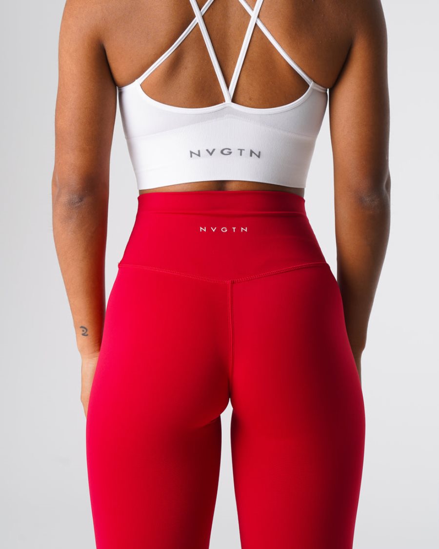 NVGTN Signature 2.0 Leggings Damen Rot Österreich | dWKYwSFd