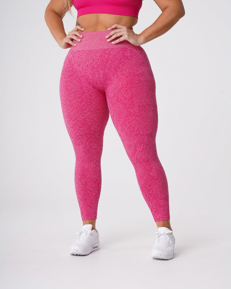 NVGTN Snakeskin Seamless Leggings Damen Fuchsie Österreich | XhFCM1Ve