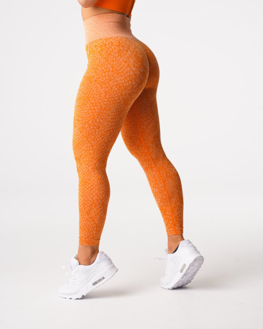 NVGTN Snakeskin Seamless Leggings Damen Orange Österreich | yGbcJrM3