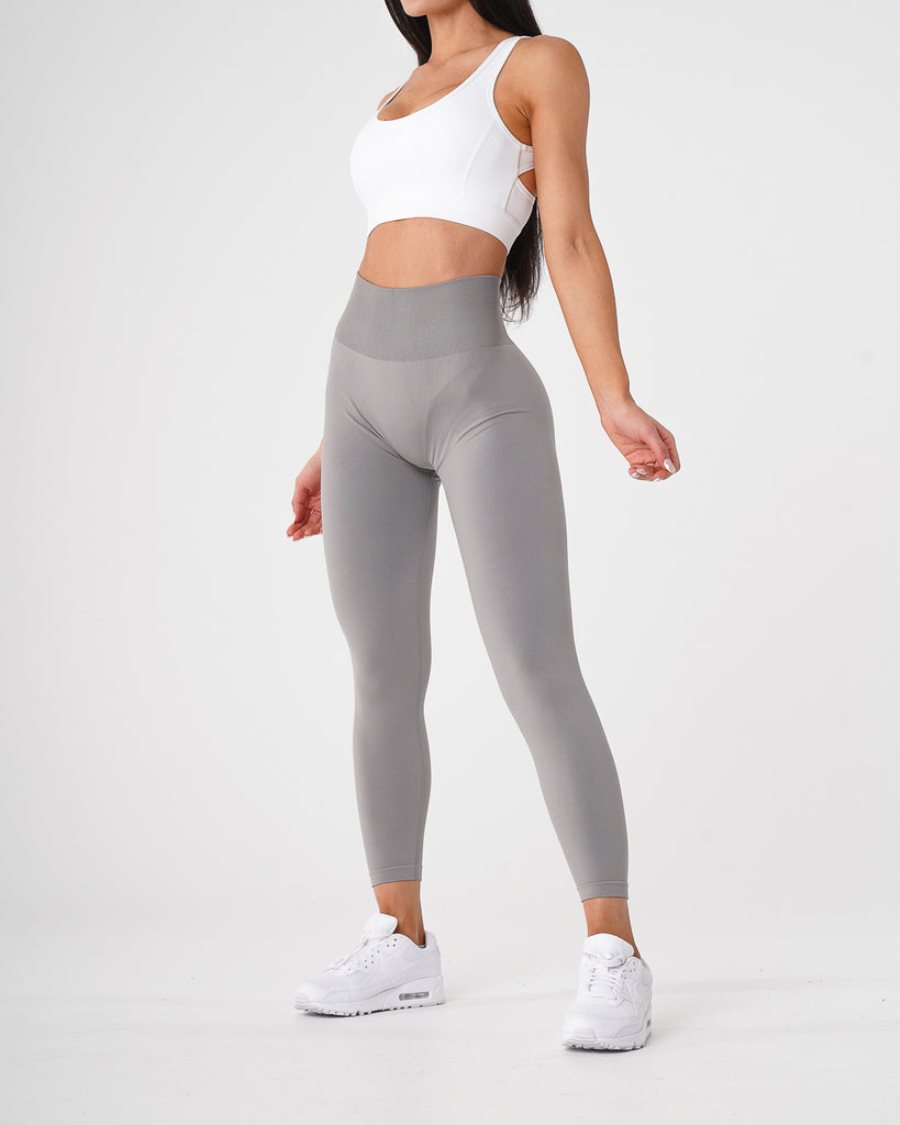 NVGTN Solid Seamless Leggings Damen Hellgrau Österreich | pNiOzXX1