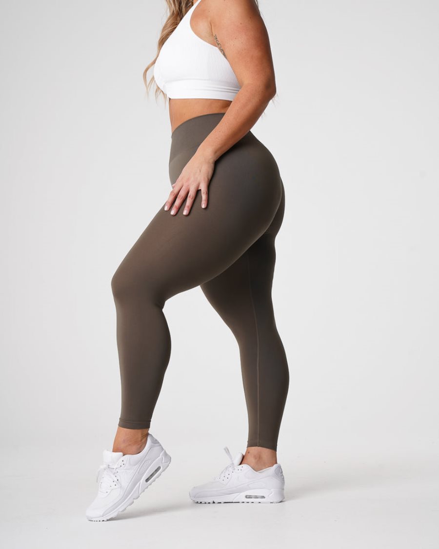 NVGTN Solid Seamless Leggings Damen Olivgrün Österreich | J4qWJ1vm