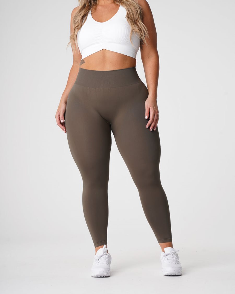 NVGTN Solid Seamless Leggings Damen Olivgrün Österreich | J4qWJ1vm