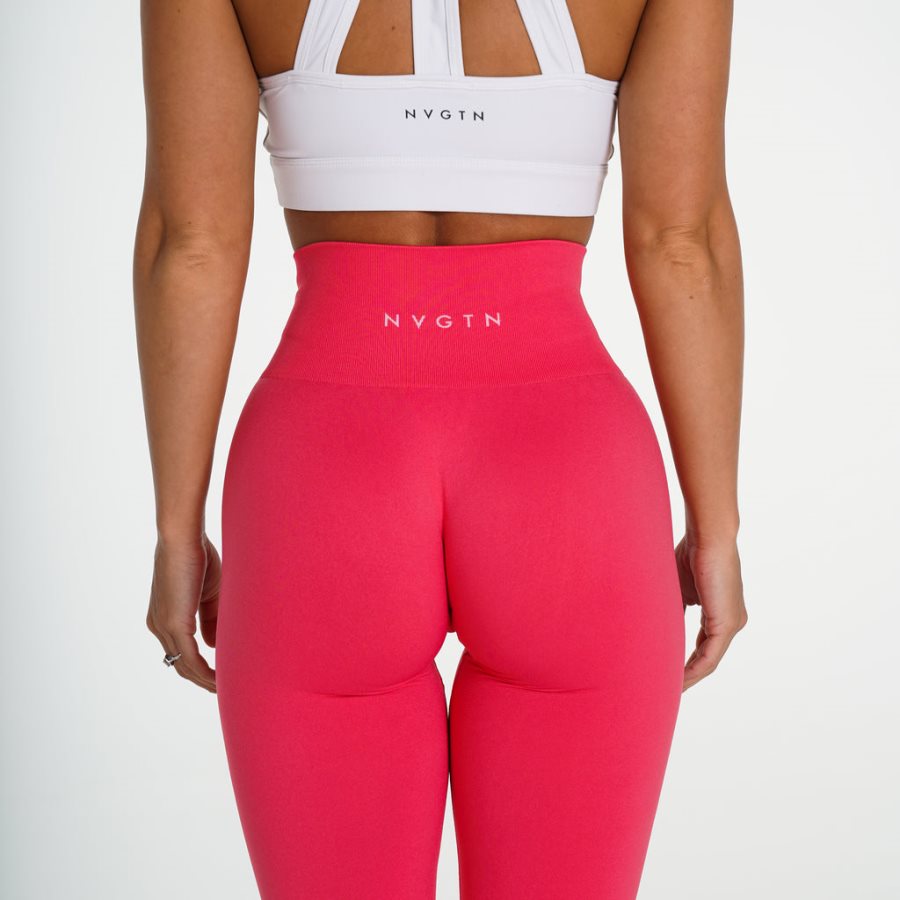 NVGTN Solid Seamless Leggings Damen Rosa Österreich | LDnVMQAr