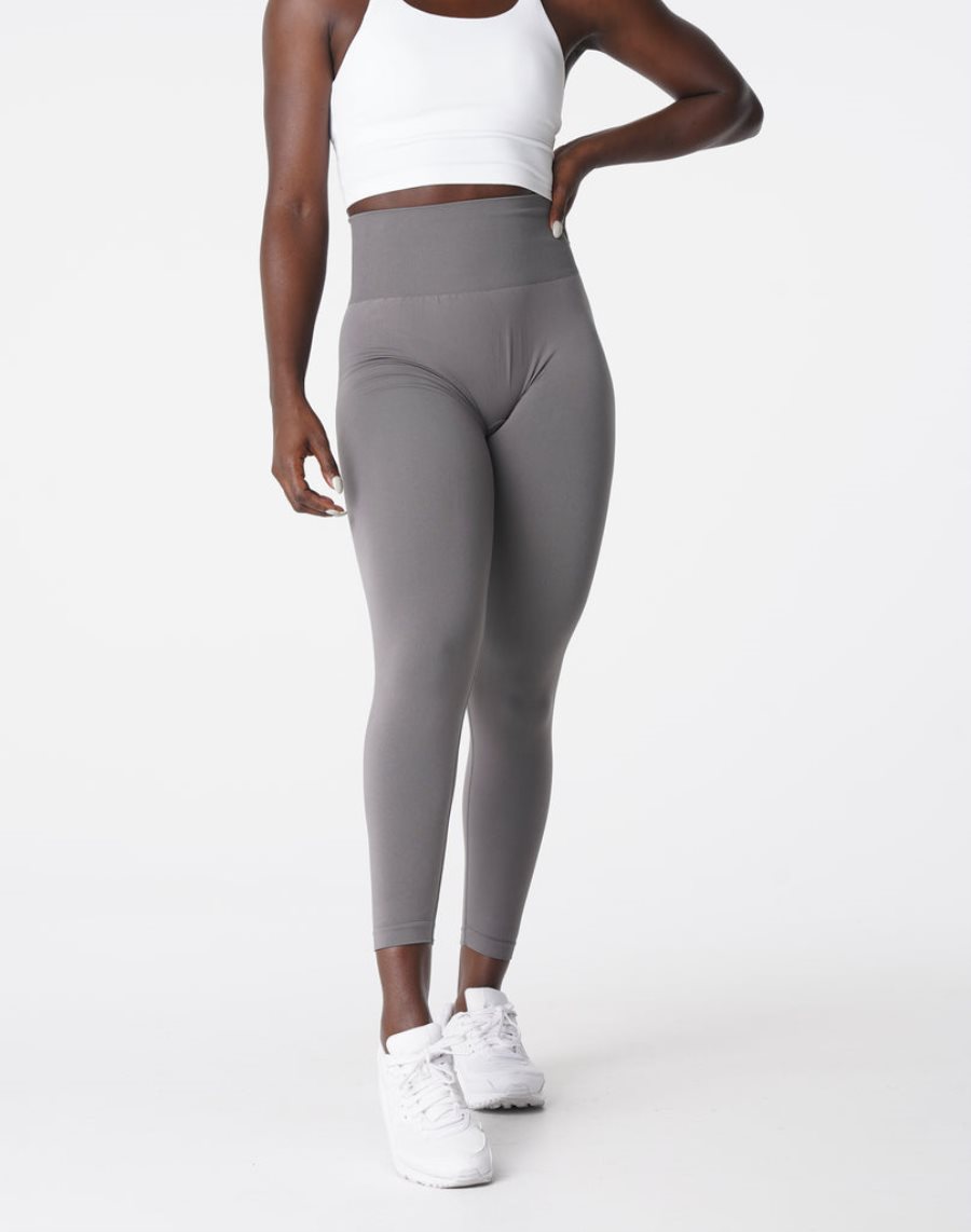 NVGTN Solid Seamless Leggings Damen Tiefesgrau Österreich | 5AQadl3F