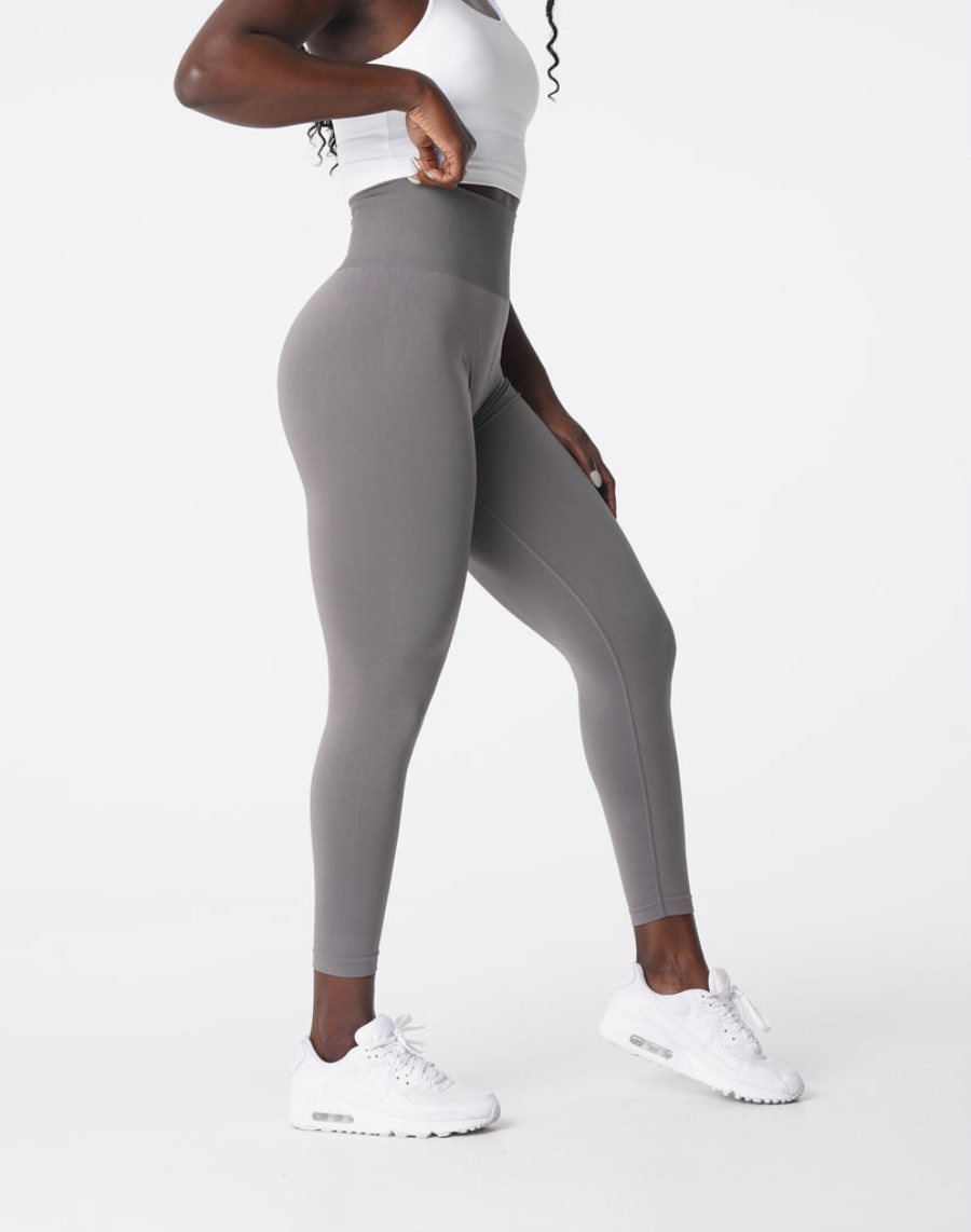 NVGTN Solid Seamless Leggings Damen Tiefesgrau Österreich | 5AQadl3F