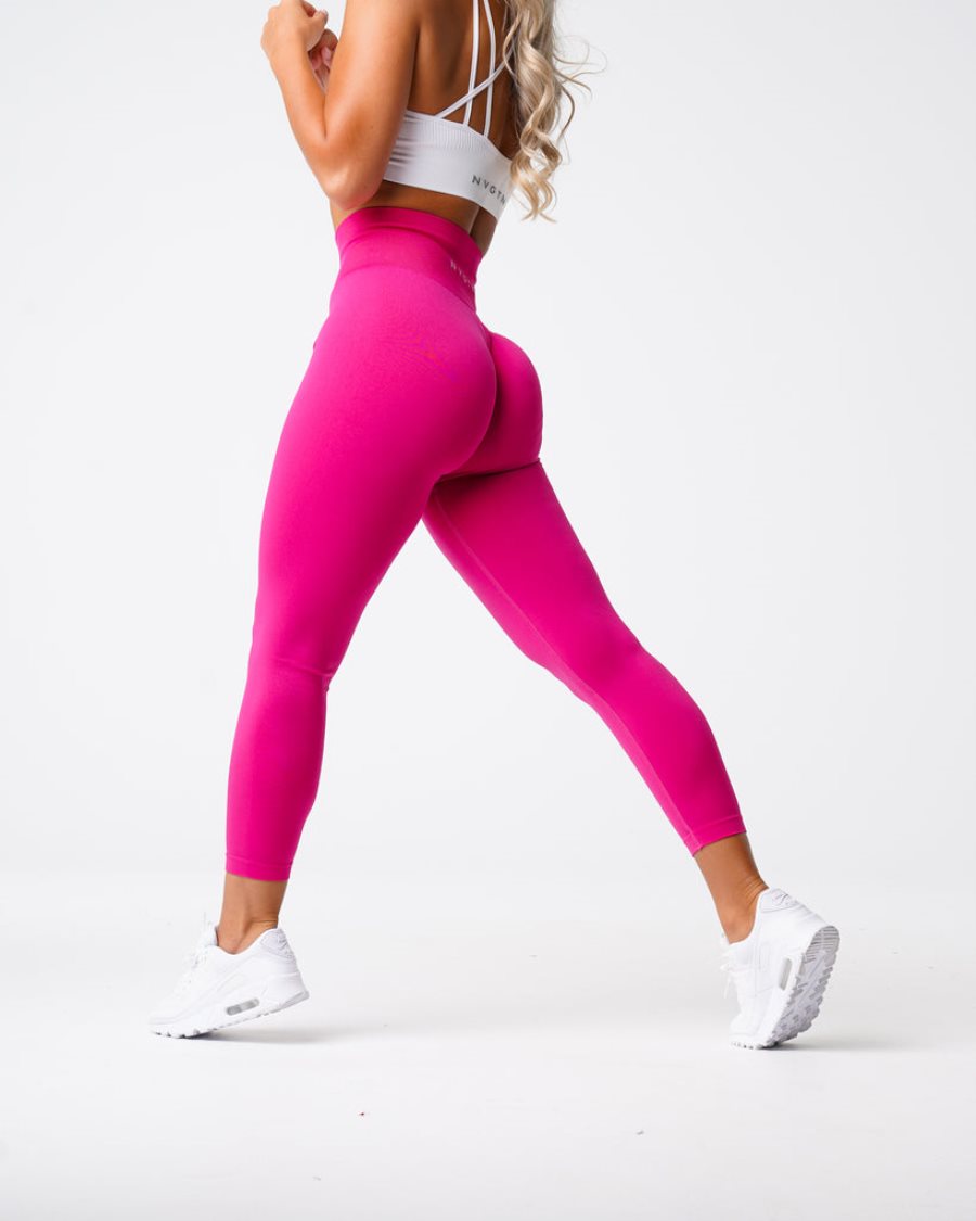 NVGTN Solid Seamless Leggings Damen Tiefesrosa Österreich | C1X1slmU