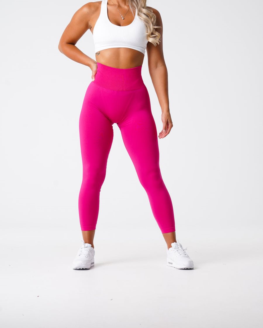 NVGTN Solid Seamless Leggings Damen Tiefesrosa Österreich | C1X1slmU