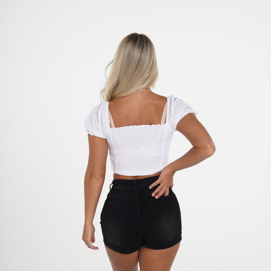 NVGTN Sweet n' Simple Bluse Damen Weiß Österreich | 2lK0NnF7