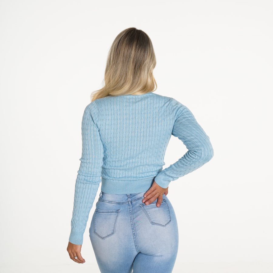 NVGTN Thinking Of You Long Sleeve Oberteile Damen Blau Österreich | bhd7BuPk