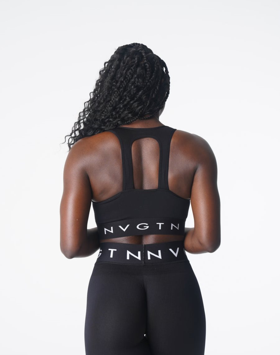 NVGTN Trilogy Sport Seamless Sport Bh Damen Schwarz Österreich | 3OFJNM4O