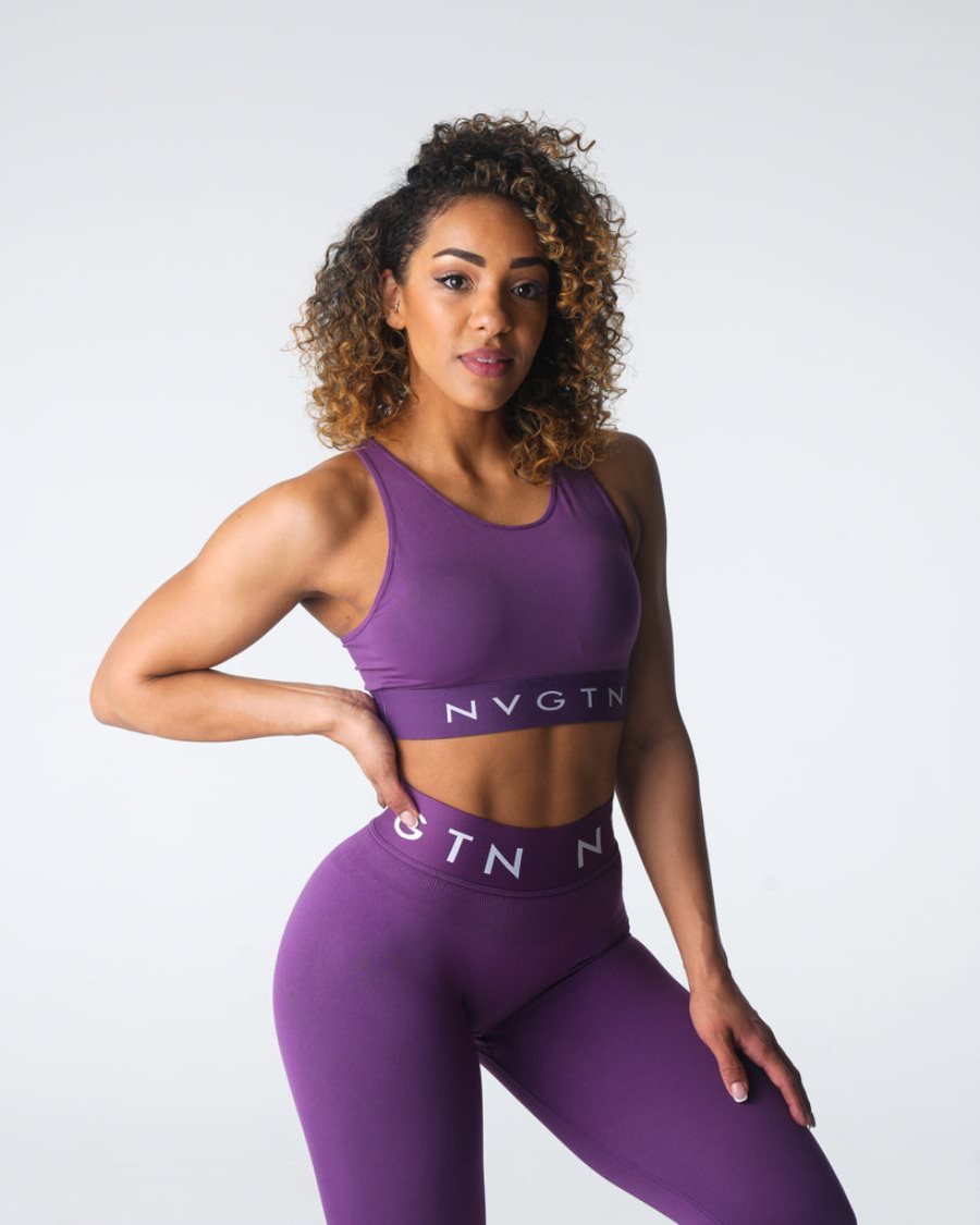 NVGTN Trilogy Sport Seamless Sport Bh Damen Lila Österreich | 51CSlkr4