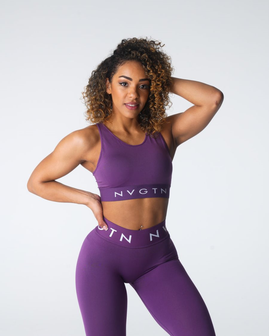 NVGTN Trilogy Sport Seamless Sport Bh Damen Lila Österreich | 51CSlkr4