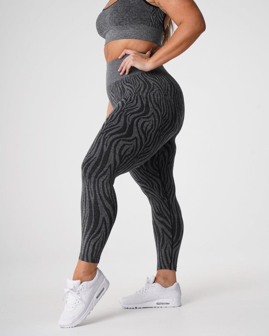 NVGTN Zebra Seamless Leggings Damen Schwarz Österreich | 4gRPYz8K