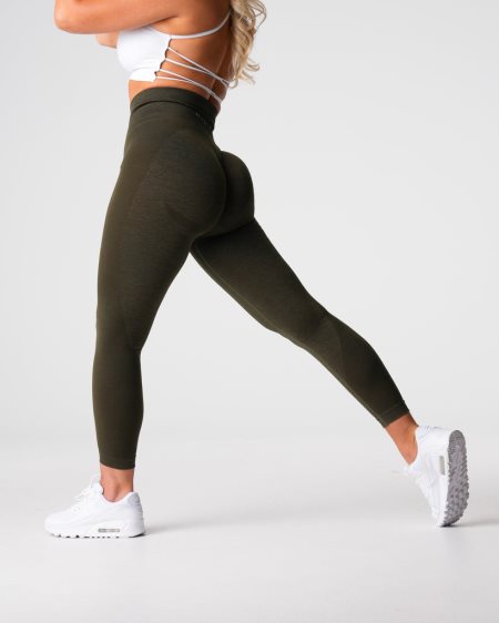 NVGTN Contour 2.0 Seamless Leggings Damen Olivgrün Österreich | qfU43MCm