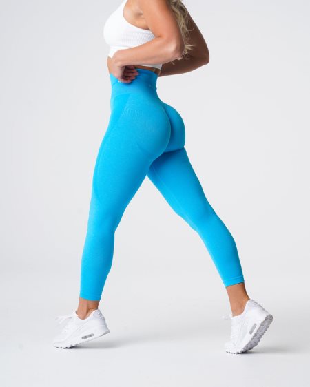 NVGTN Contour Seamless Leggings Damen Blau Österreich | mn7xmG9m