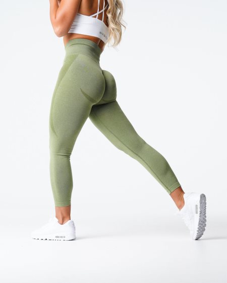 NVGTN Contour Seamless Leggings Damen Grün Österreich | Alk6m7FD