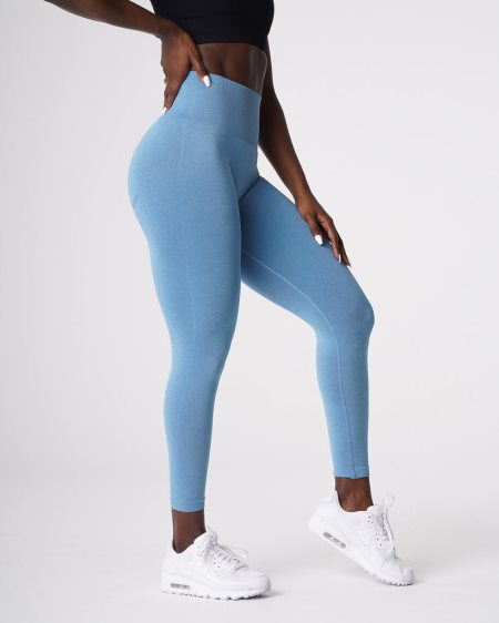 NVGTN Curve Seamless Leggings Damen Blau Österreich | UMtXOFPz