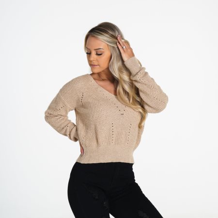 NVGTN Home Sweet Home Pullover Damen Khaki Österreich | zOrSPRfA