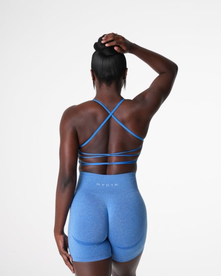 NVGTN Invincible Seamless Sport Bh Damen Blau Österreich | 4dsqJUTX