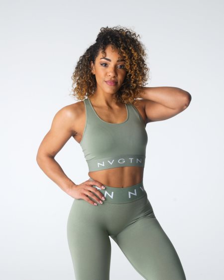 NVGTN Legacy Sport Seamless Sport Bh Damen Grün Österreich | 6T2dIEc6