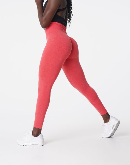 NVGTN NV Seamless Leggings Damen Rot Österreich | l2DC5t5h