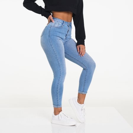 NVGTN Navishape Jeans Damen Hellblau Österreich | 9NB0W5va