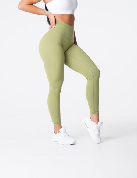 NVGTN Signature 2.0 Leggings Damen Olivgrün Österreich | C4FBmbKS