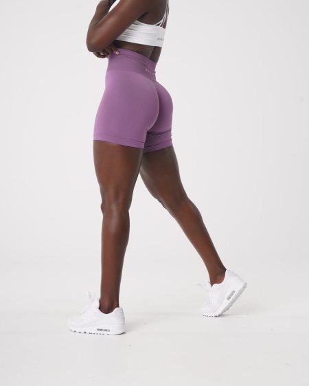 NVGTN Solid Seamless Kurze Hose Damen Lila Österreich | 77JR76zY