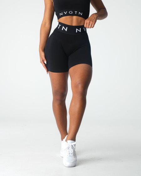 NVGTN Sport Seamless Kurze Hose Damen Schwarz Österreich | vDoWtxob