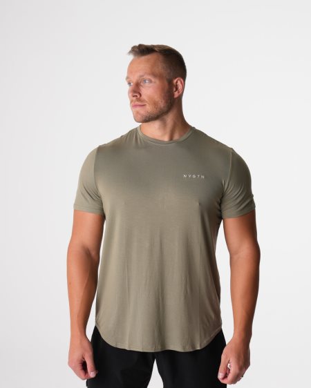 NVGTN Tech Fitted T-shirts Herren Grün Österreich | G8Jol3MI