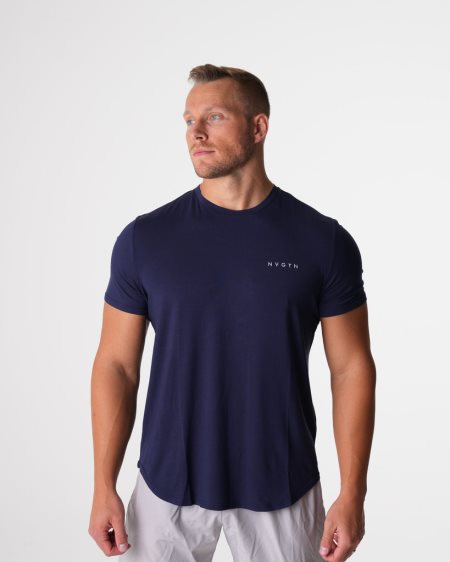 NVGTN Tech Fitted T-shirts Herren Navy Österreich | wwQG3uDr