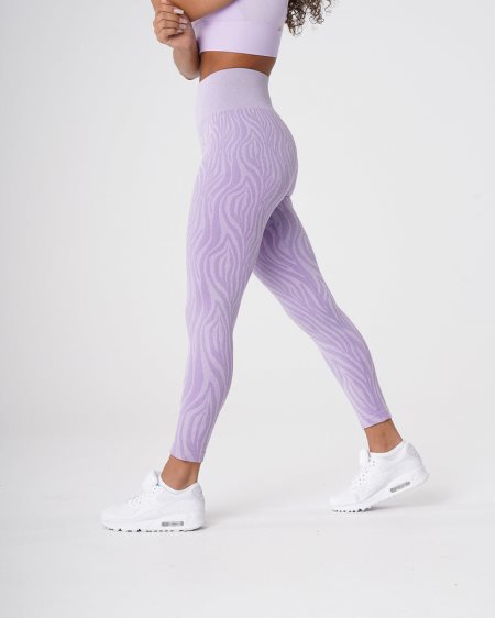 NVGTN Zebra Seamless Leggings Damen Lila Österreich | xKLxK54j