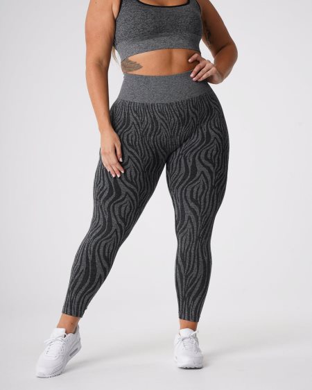 NVGTN Zebra Seamless Leggings Damen Schwarz Österreich | 4gRPYz8K